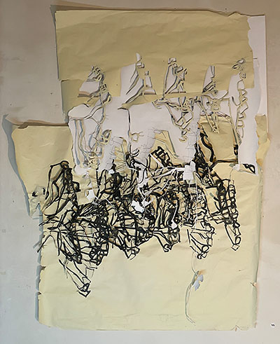 Dialogische Ebenen - Collagen, Arbeiten auf Papier